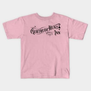 Gertrude Hunt Souvenir tee (Black) Kids T-Shirt